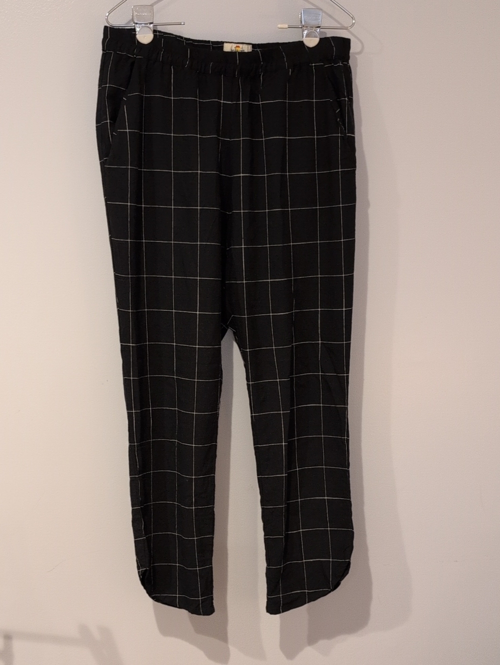 Marine Layer Size Medium Black And White Patterned Pants